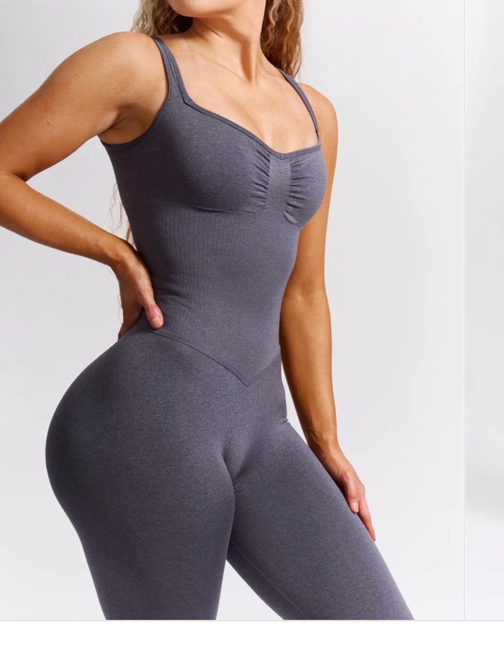 Black Seamless Scoop Neck Bodysuit